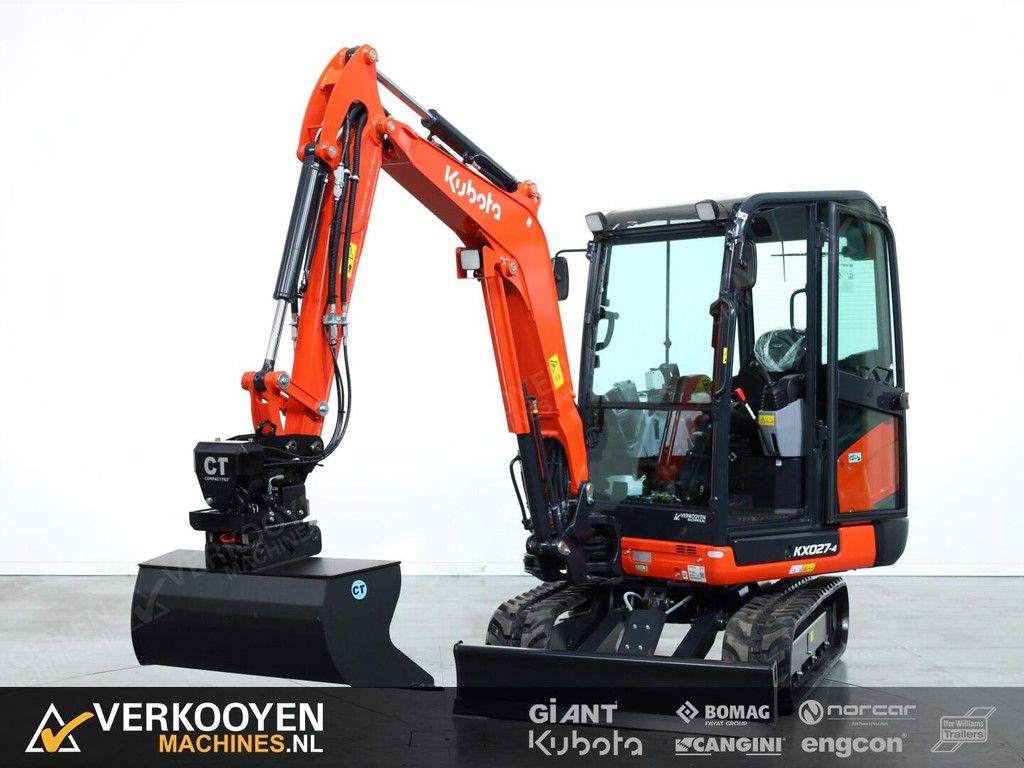2026 Kubota KX027-4 HI + Compacttilt CTR3 Draaikantelstuk ADV1298