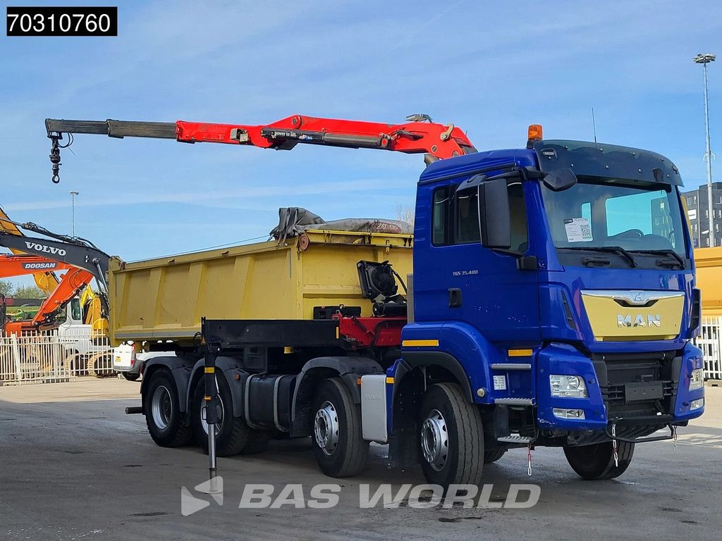 MAN TGS 35.480 8X4 HMF 2243-Z2 Crane Kran Tipper Euro 6