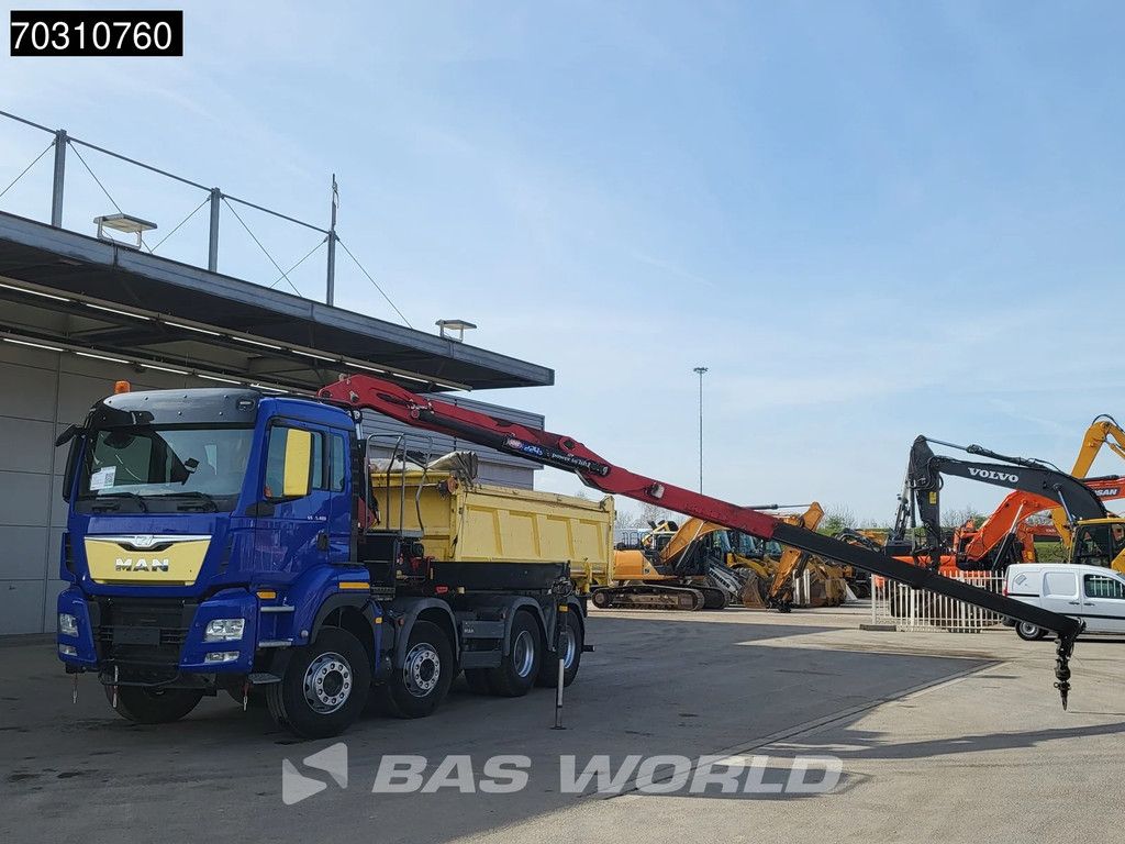MAN TGS 35.480 8X4 HMF 2243-Z2 Crane Kran Tipper Euro 6