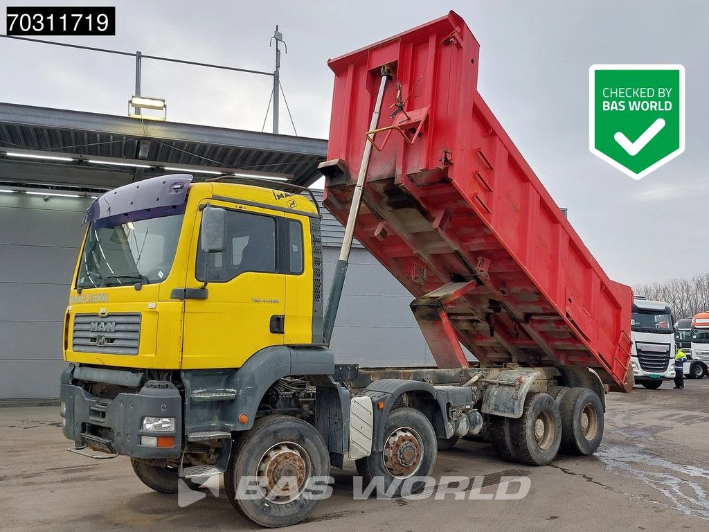 MAN TGA TGA 41.480 8X8 15m3 Meiller tipper 8x8 Full Steel Manual Gearbox Big-Axle