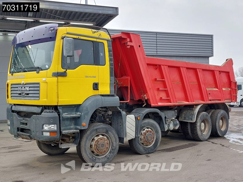 MAN TGA TGA 41.480 8X8 15m3 Meiller tipper 8x8 Full Steel Manual Gearbox Big-Axle