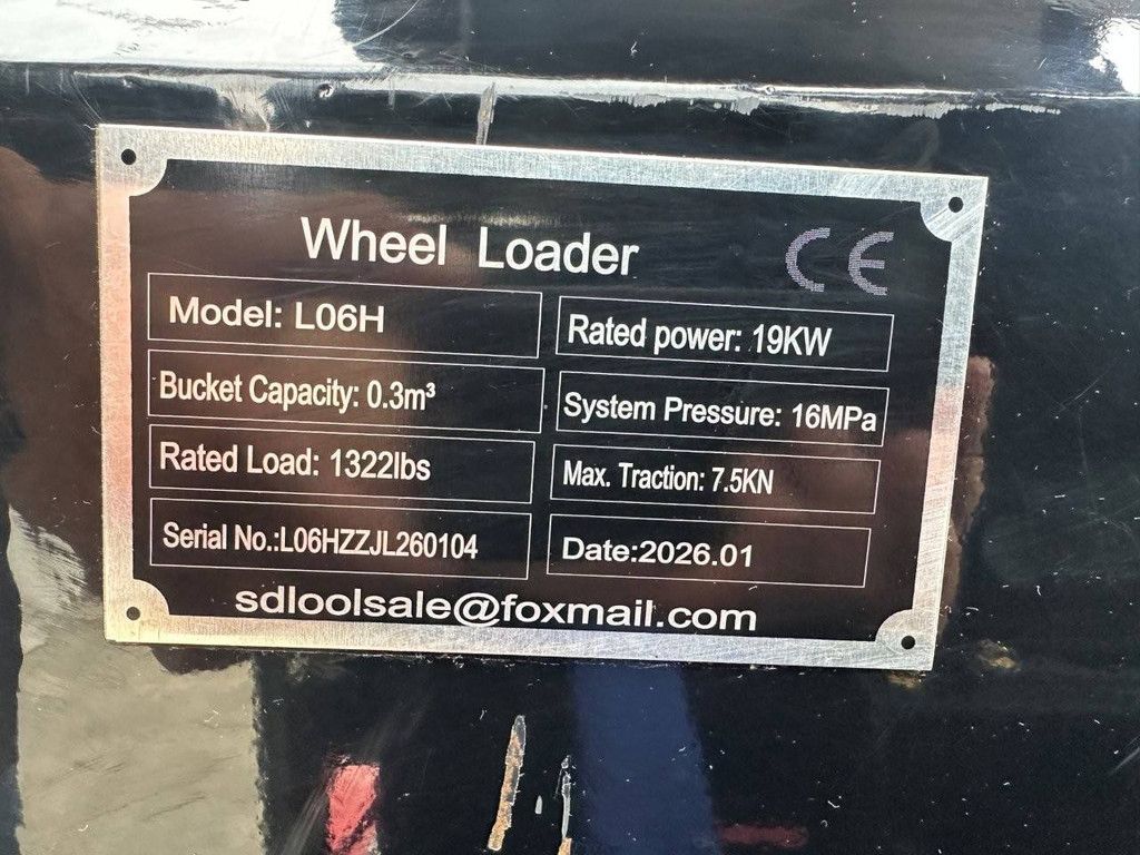 Wheel loader SDLOOL L06H Diesel 2026 New