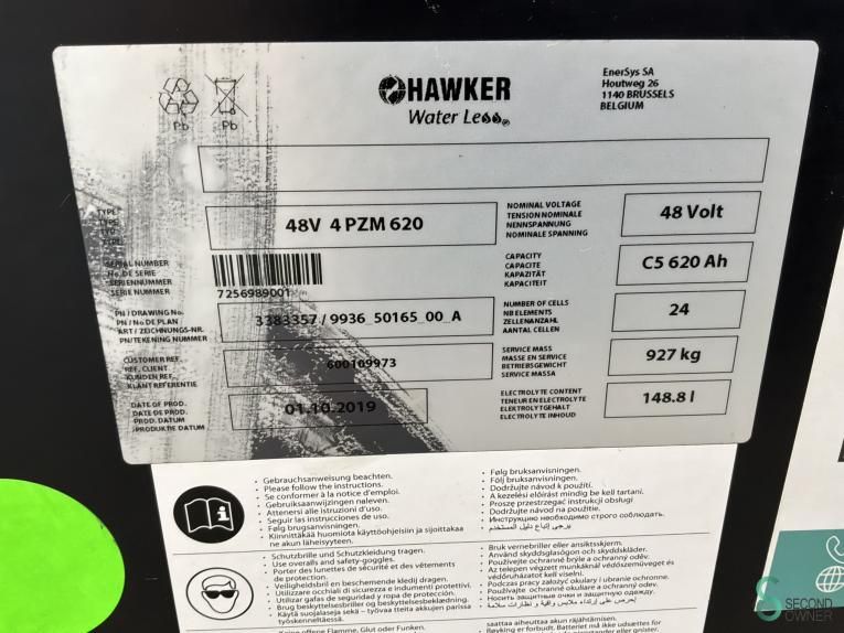 Batteries Electric Hawker 48V 4PZM 620 2019