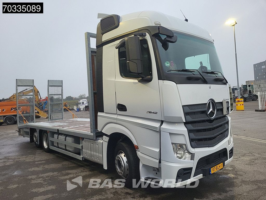 Mercedes Actros 2642 6X2 Machine transporter Hydraulic ramps Automatic Euro 6