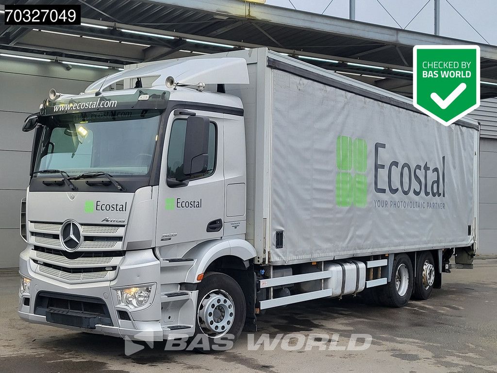 Mercedes Antos Antos 2633 6X2 Curtainsides 2500kg Ladebordwand Steering Axle Automatic Euro 6