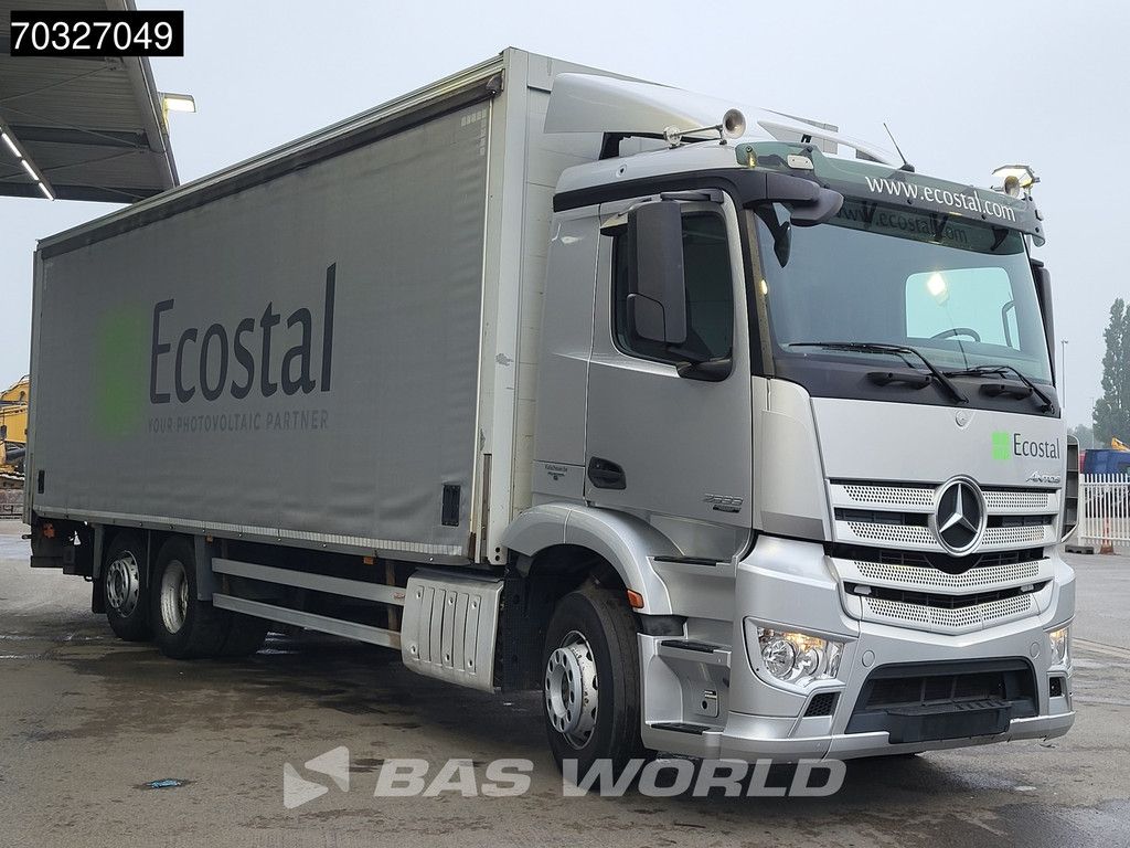 Mercedes Antos Antos 2633 6X2 Curtainsides 2500kg Ladebordwand Steering Axle Automatic Euro 6