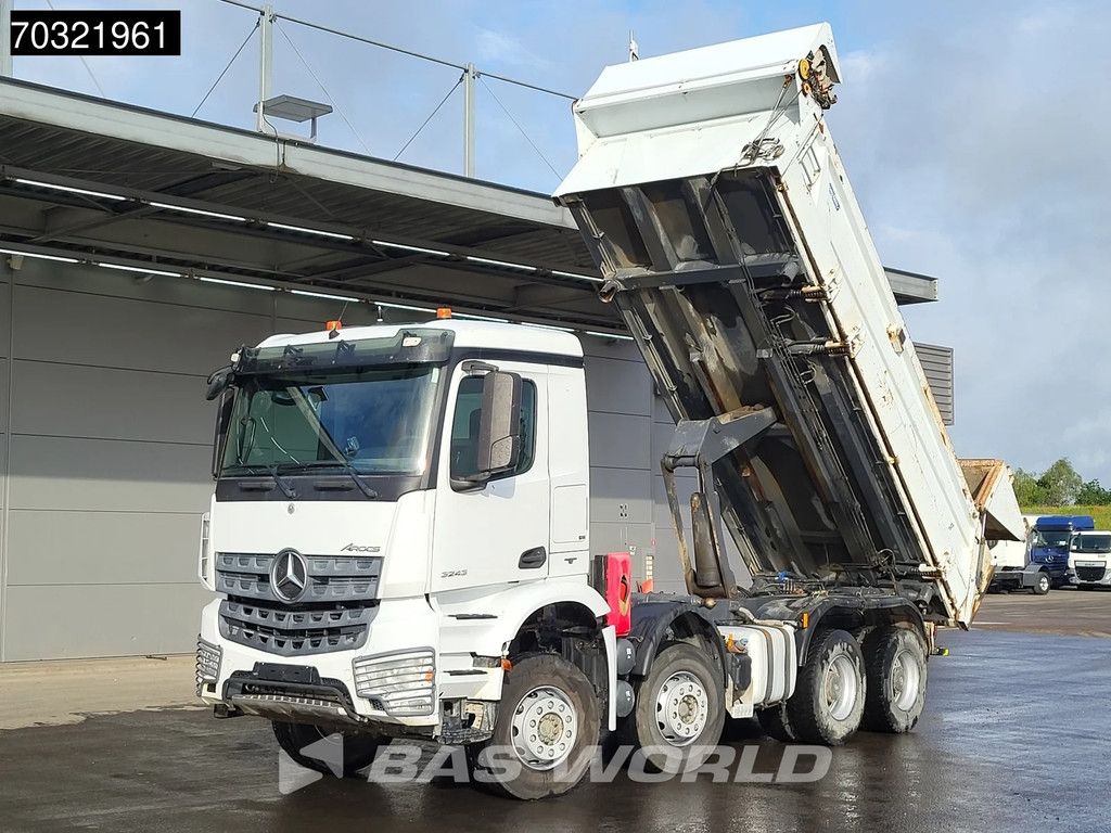 Mercedes Arocs 3243 8X4 11m3 2-way tipper steelsuspension Big-Axle Automatic Euro 6