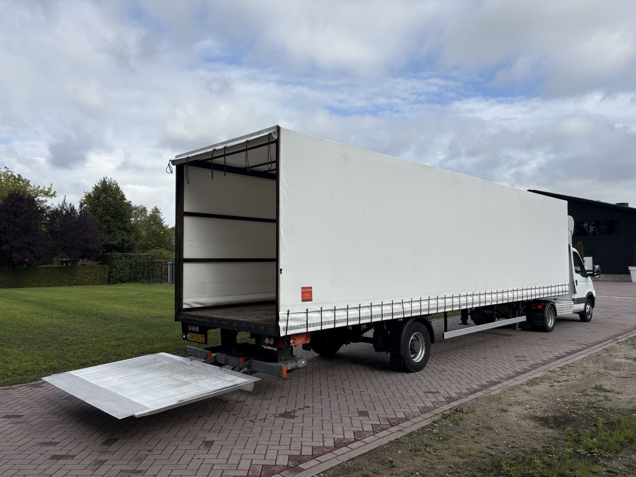 Be oplegger 7 TON DRAF huifzeilen met laadklep