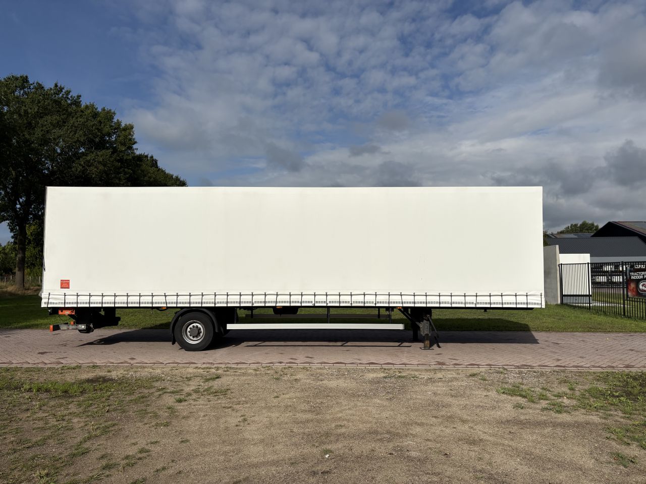 Be oplegger 7 TON DRAF huifzeilen met laadklep