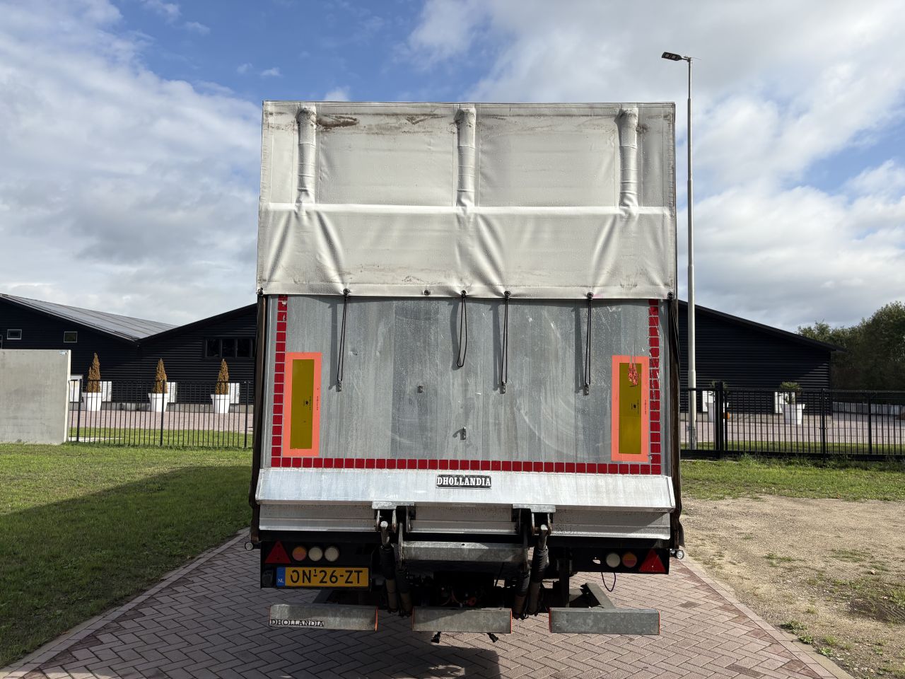 Be oplegger 7 TON DRAF huifzeilen met laadklep