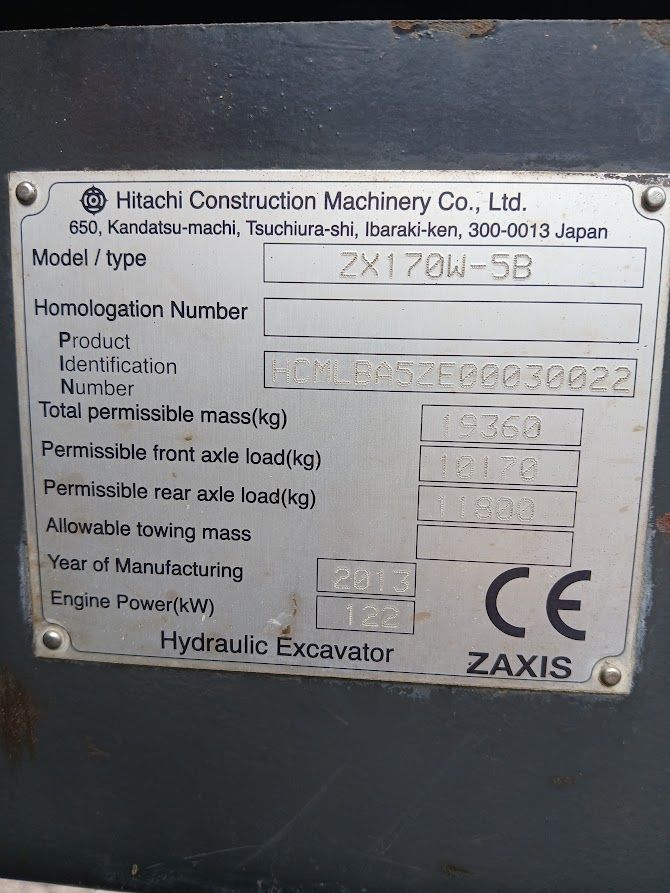 Hitachi ZX170W-5