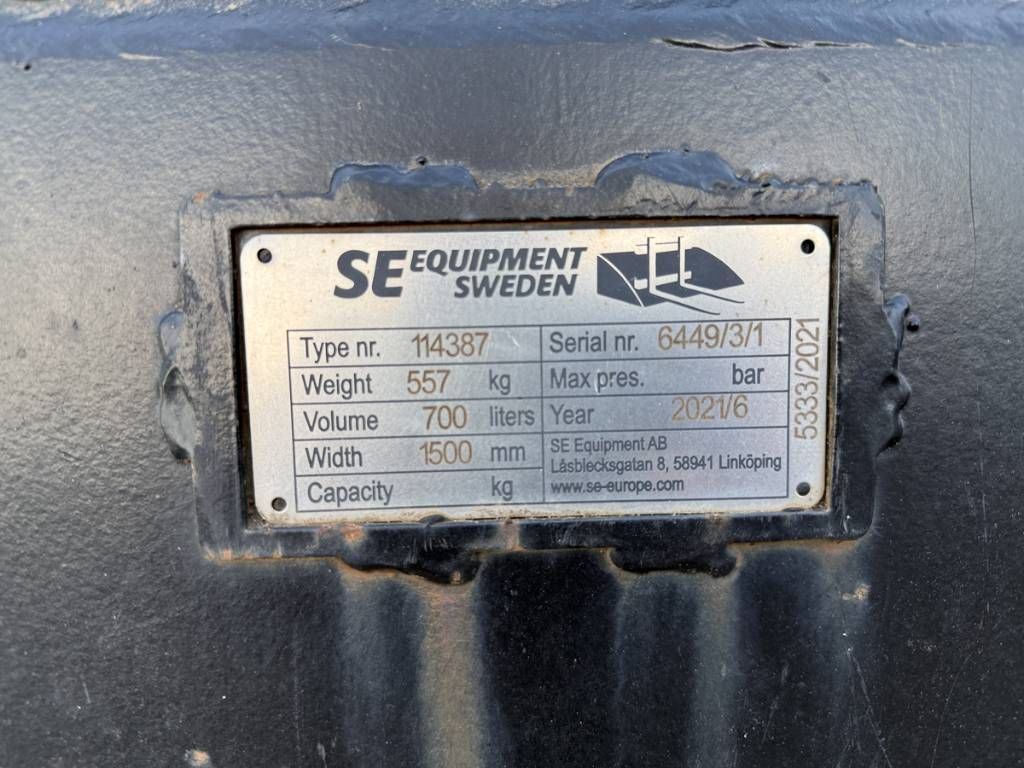 SE Equipment 1.50 puinbak