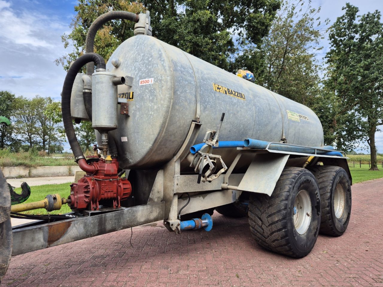 Bazzoli mesttank transporttank watertank 8500 liter 8,5 kuub