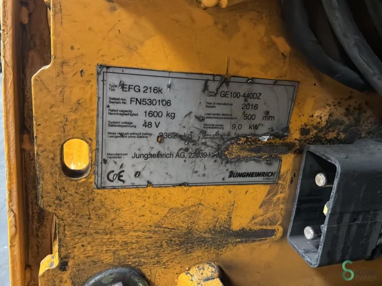 Gabelstapler Elektrisch Jungheinrich EFG 216 2016 Triplex
