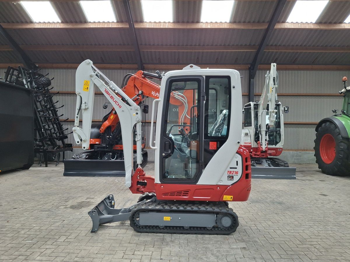 Takeuchi TB216, minigraver, minikraan, BJ2026, Nieuw!
