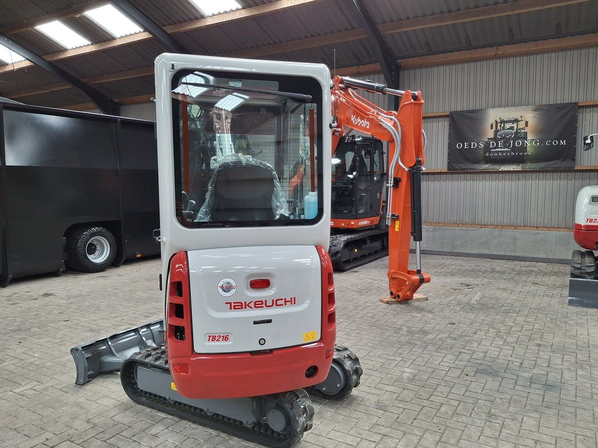 Takeuchi TB216, minigraver, minikraan, BJ2026, Nieuw!