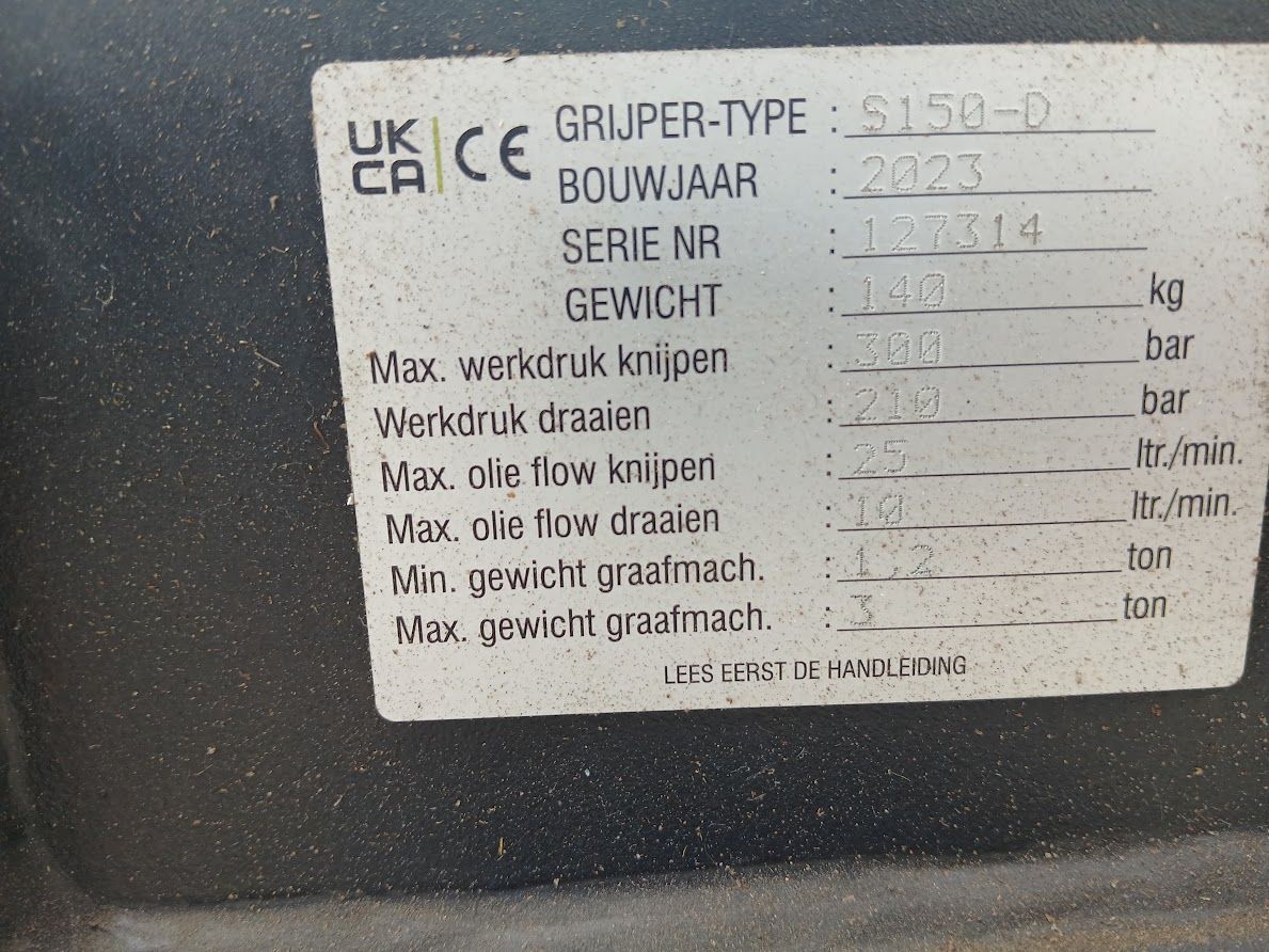 Sorteergrijper Zijtveld S150-D CW05