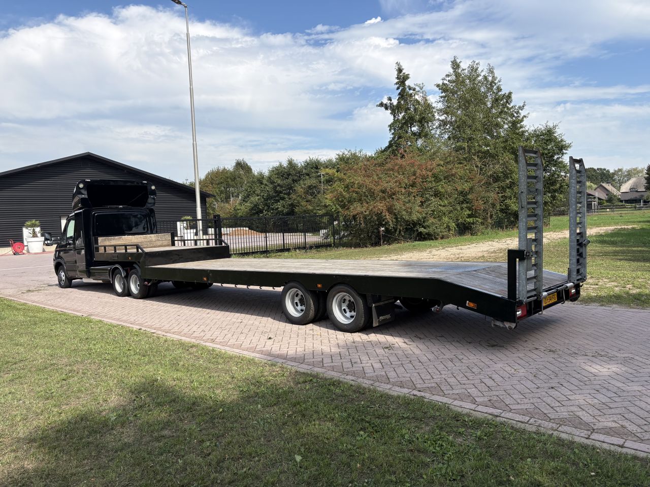 Be trekker iveco 12 TON EURO 5 -be oplegger semi dieplader