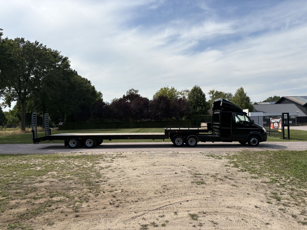 Be trekker iveco 12 TON EURO 5 -be oplegger semi dieplader