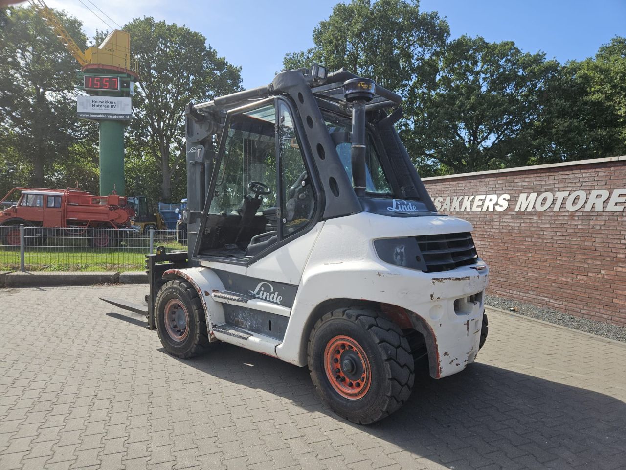 Linde H50D met vorkversteller en side shift
