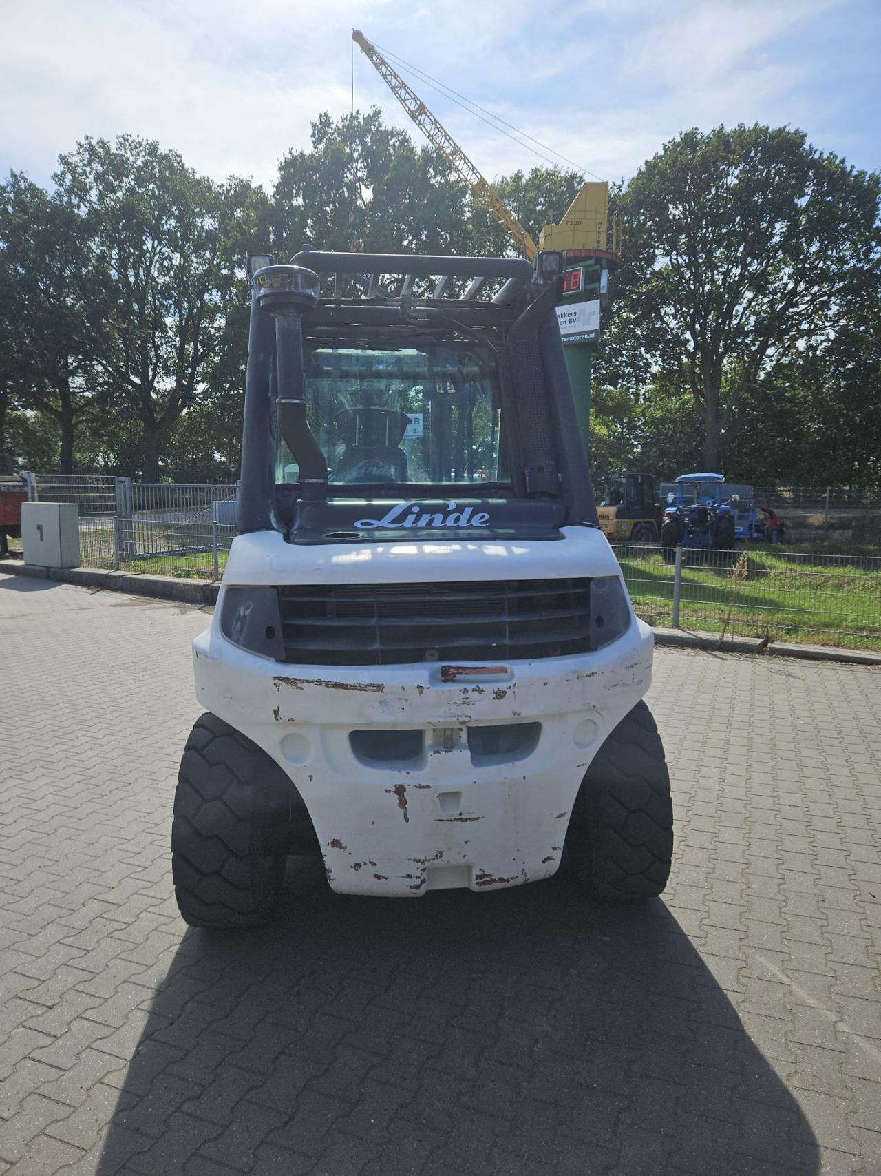 Linde H50D met vorkversteller en side shift