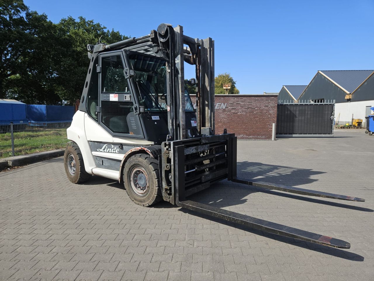 Linde H50D met vorkversteller en side shift