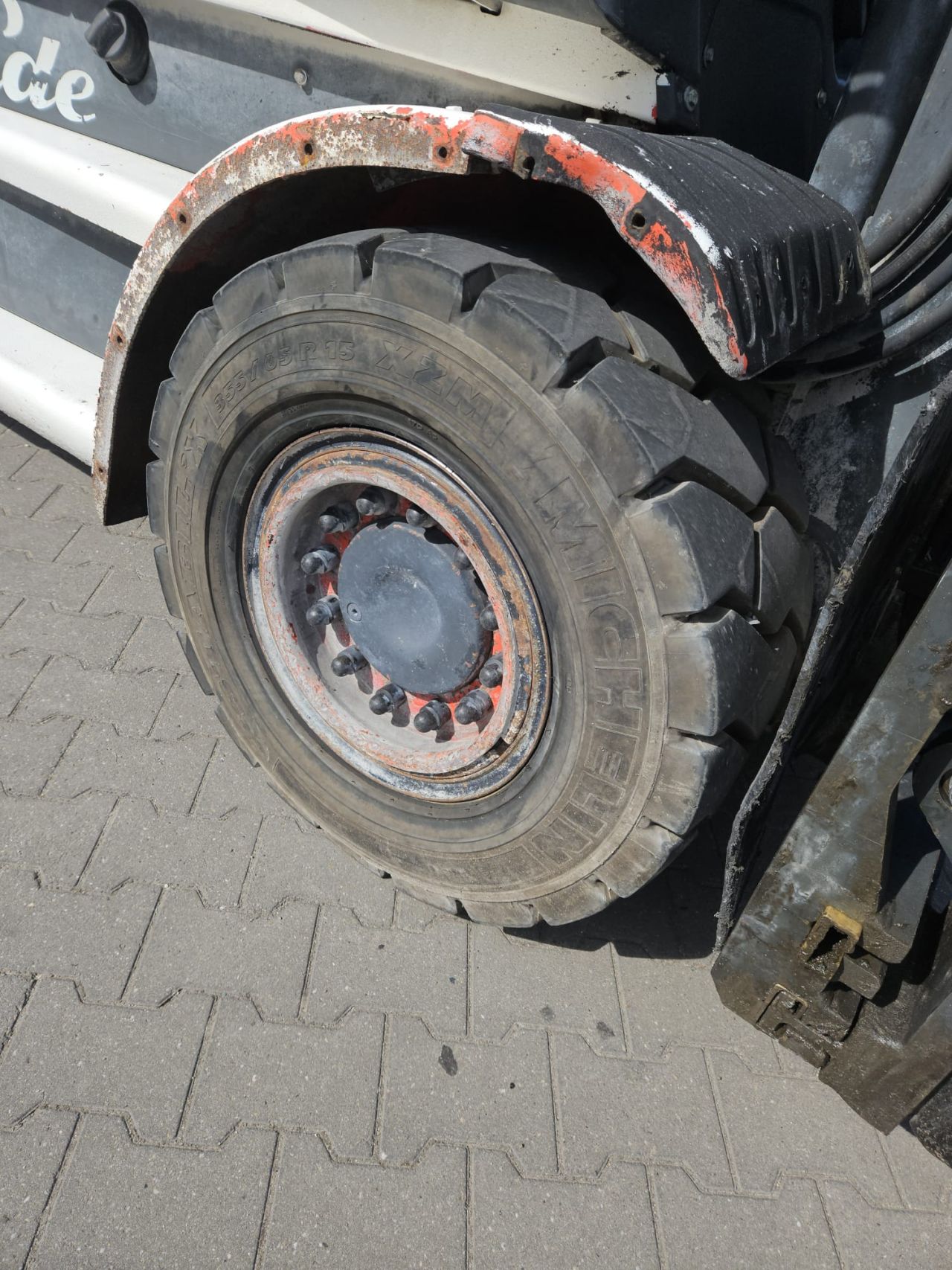 Linde H50D met vorkversteller en side shift