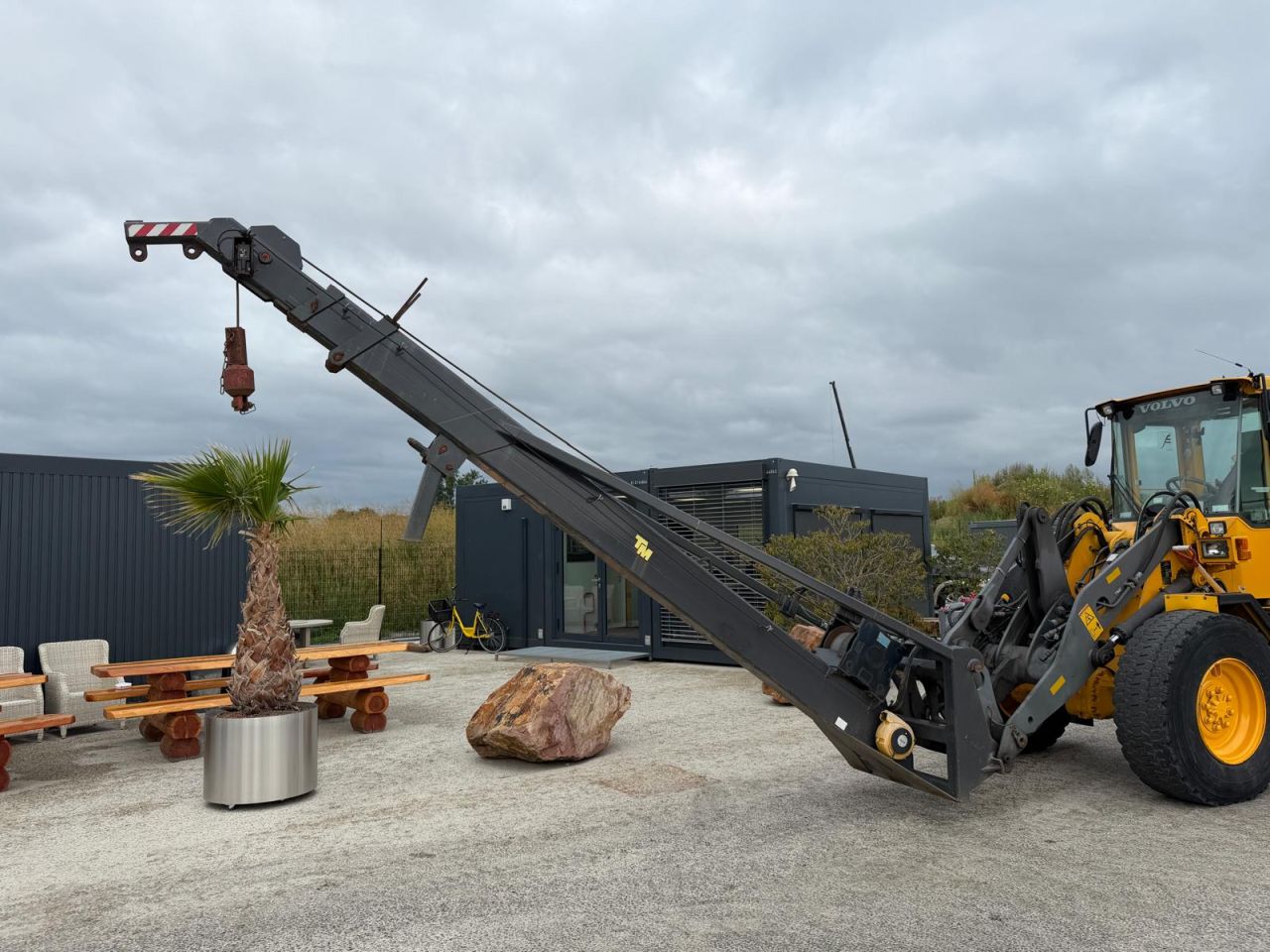 Telescoopmast / jib shovel + Lier