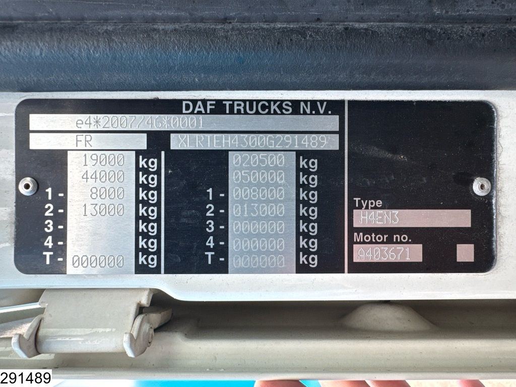 DAF XF 480 EURO 6d, ACC