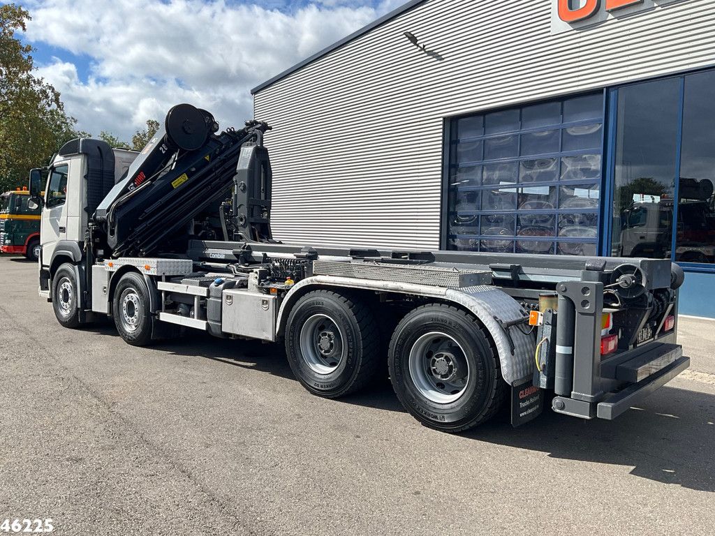 Volvo FM 410 8x4 Hiab 28 Tonmeter laadkraan met 20 Ton Silosteller haakarmsysteem