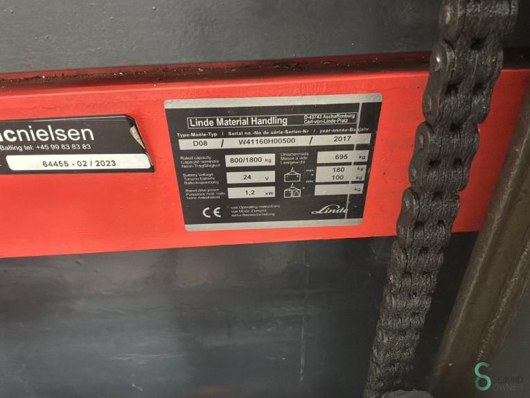 Stapelaars Elektrisch Linde D08 2017 Doppelstock