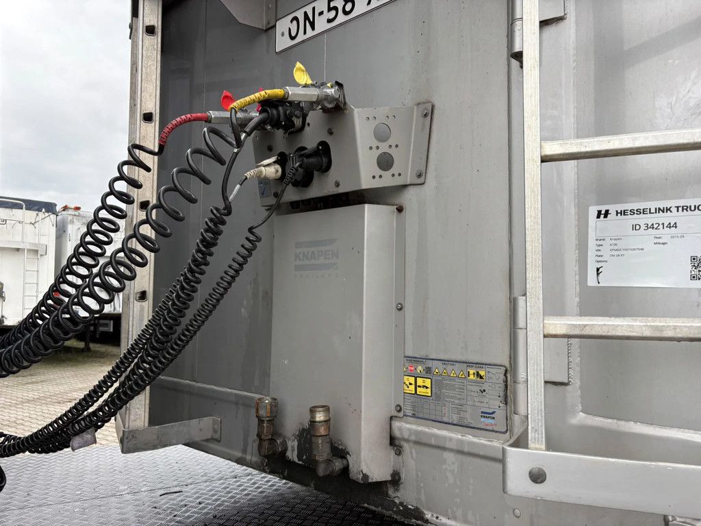 Knapen Trailers K100 Knapen Trailers 96m3 Liftas Cargo Floor 10MM 2.5 year old! Metallic APK 9-2026