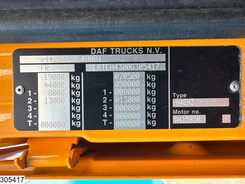 DAF XF 480 EURO 6d, Standairco, ACC