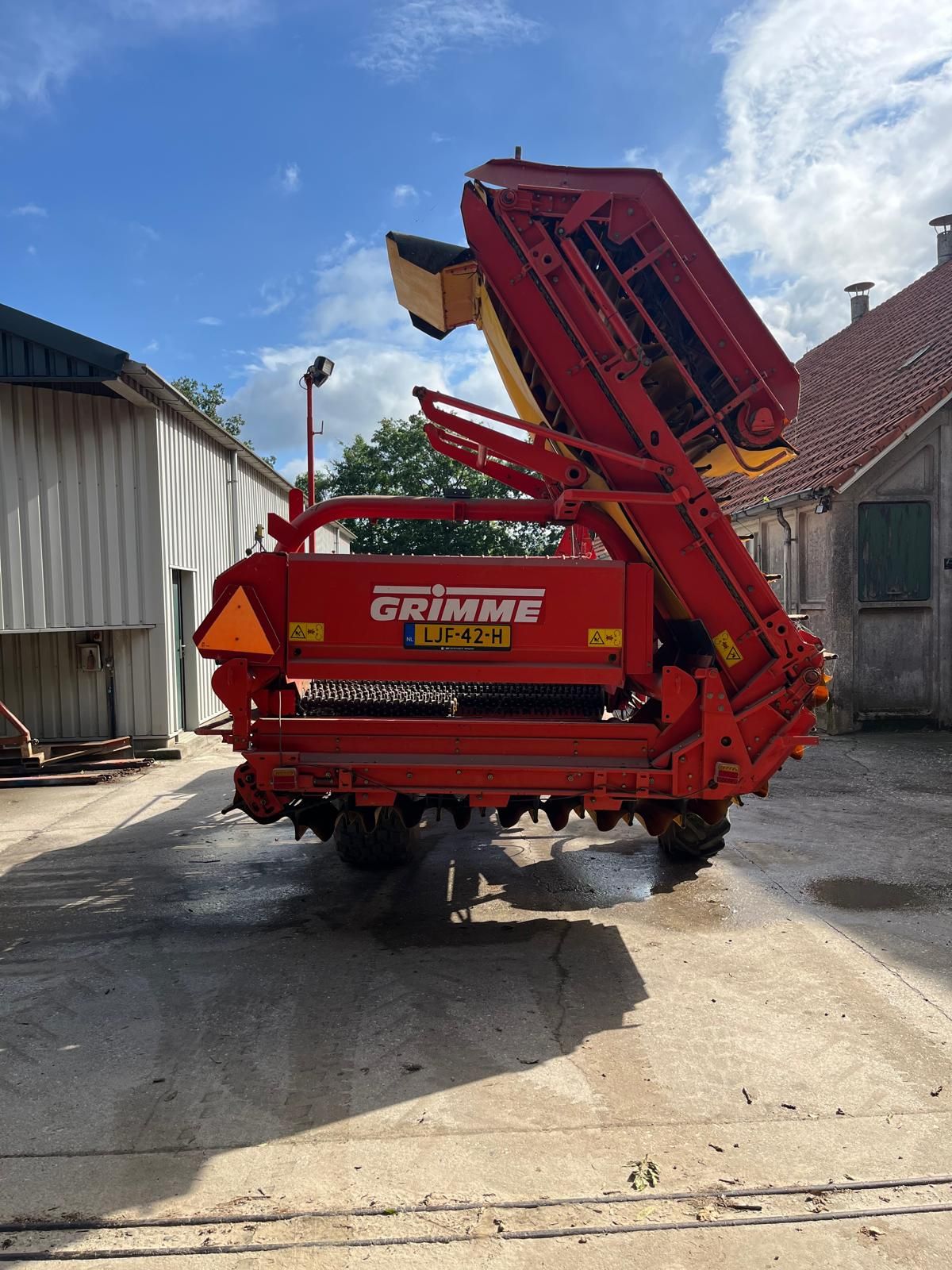 Getrokken aardappel rooier - Grimme DL 1700- rooimachine - pota
