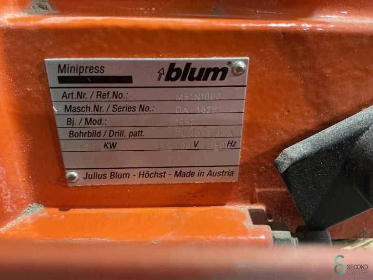 Schanierboormachines/inkroos boormachines Blum Minipress MSP