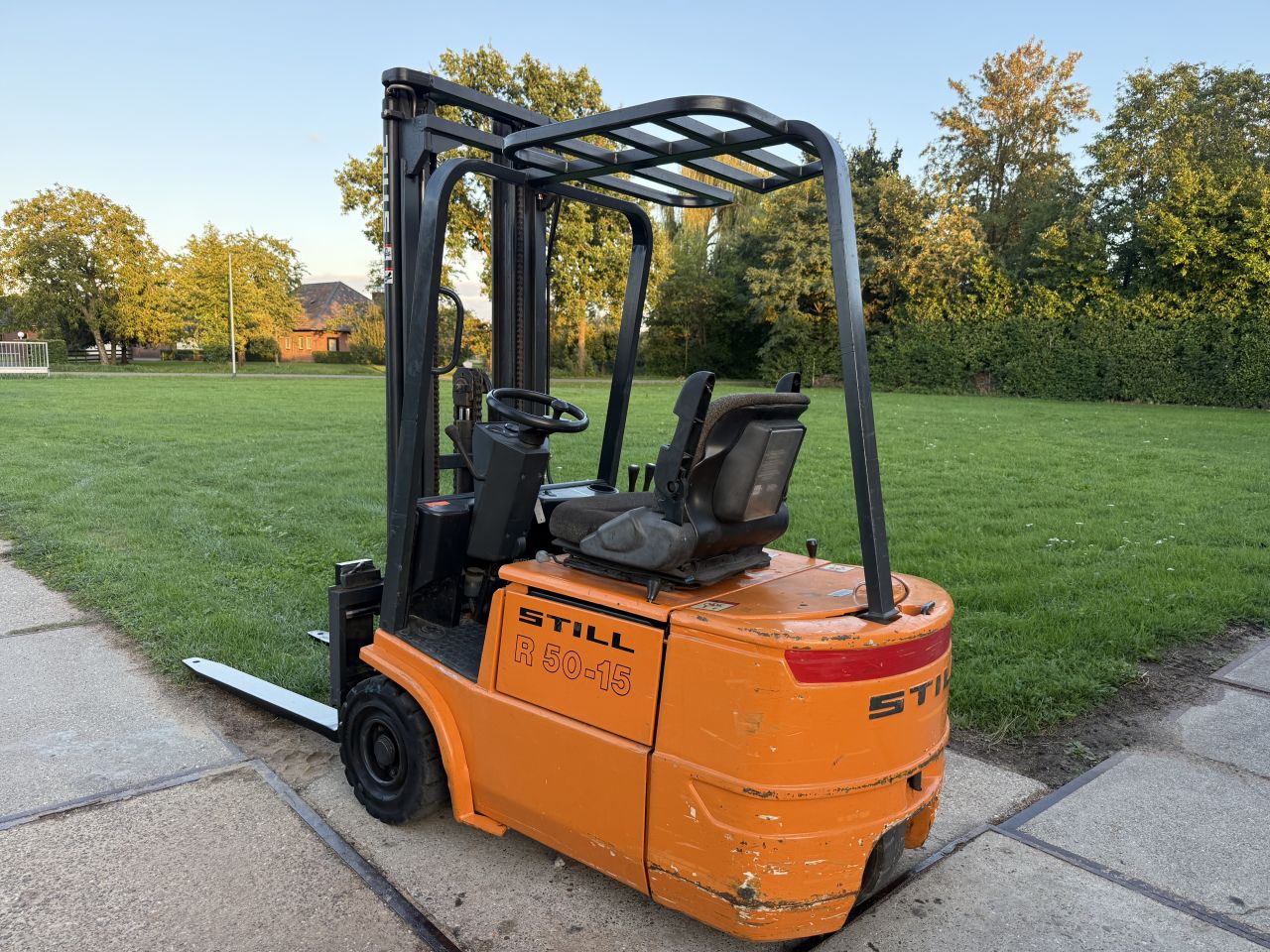 Still 1500KG elektrisch 3-delige mast 5M freelift Sideshift