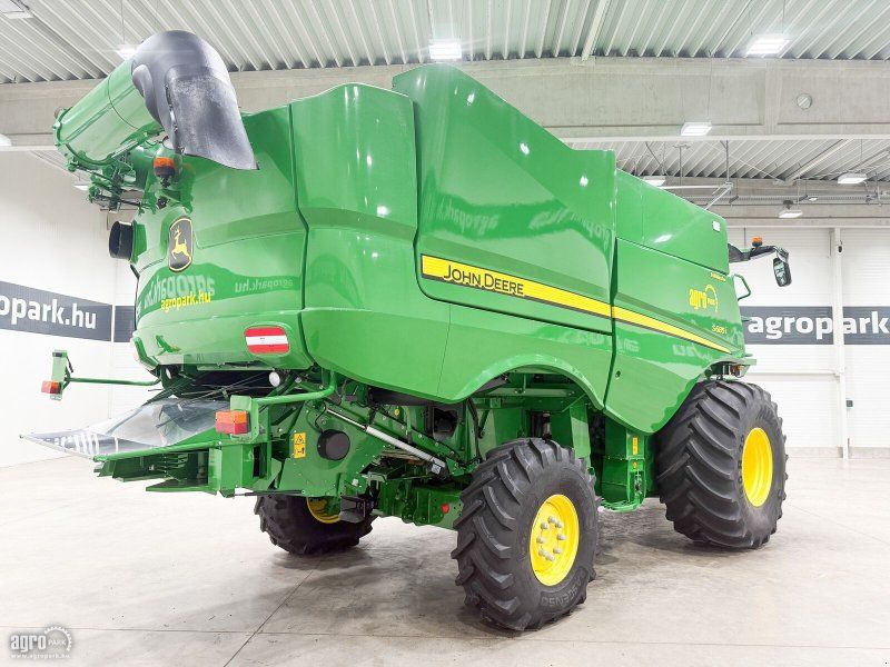 John Deere S685i Hillmaster rotary, 9.15 m 630PF draper header, header trai
