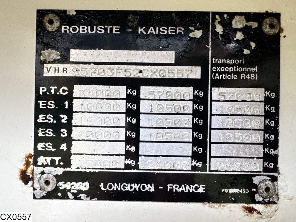 Kaiser Lowbed 57.000 KG