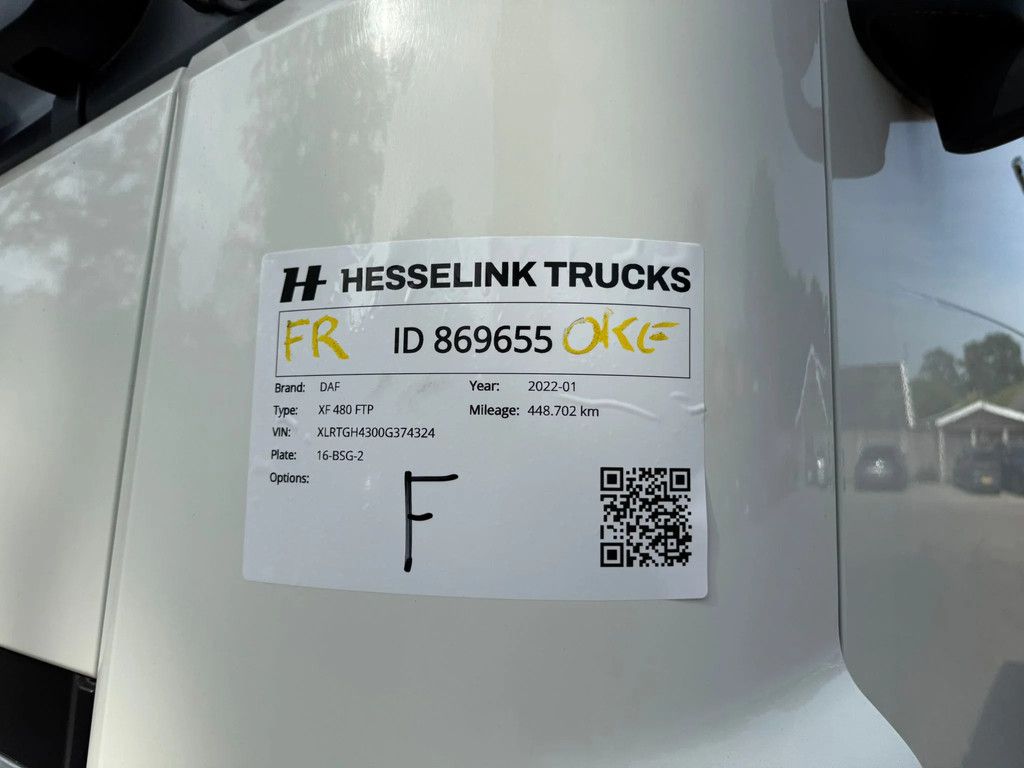DAF XF 480 6X2 FTP Space Cab Midlift Standairco 448.702KM PTO-Prep NL Truck APK/TUV 26-11-2026