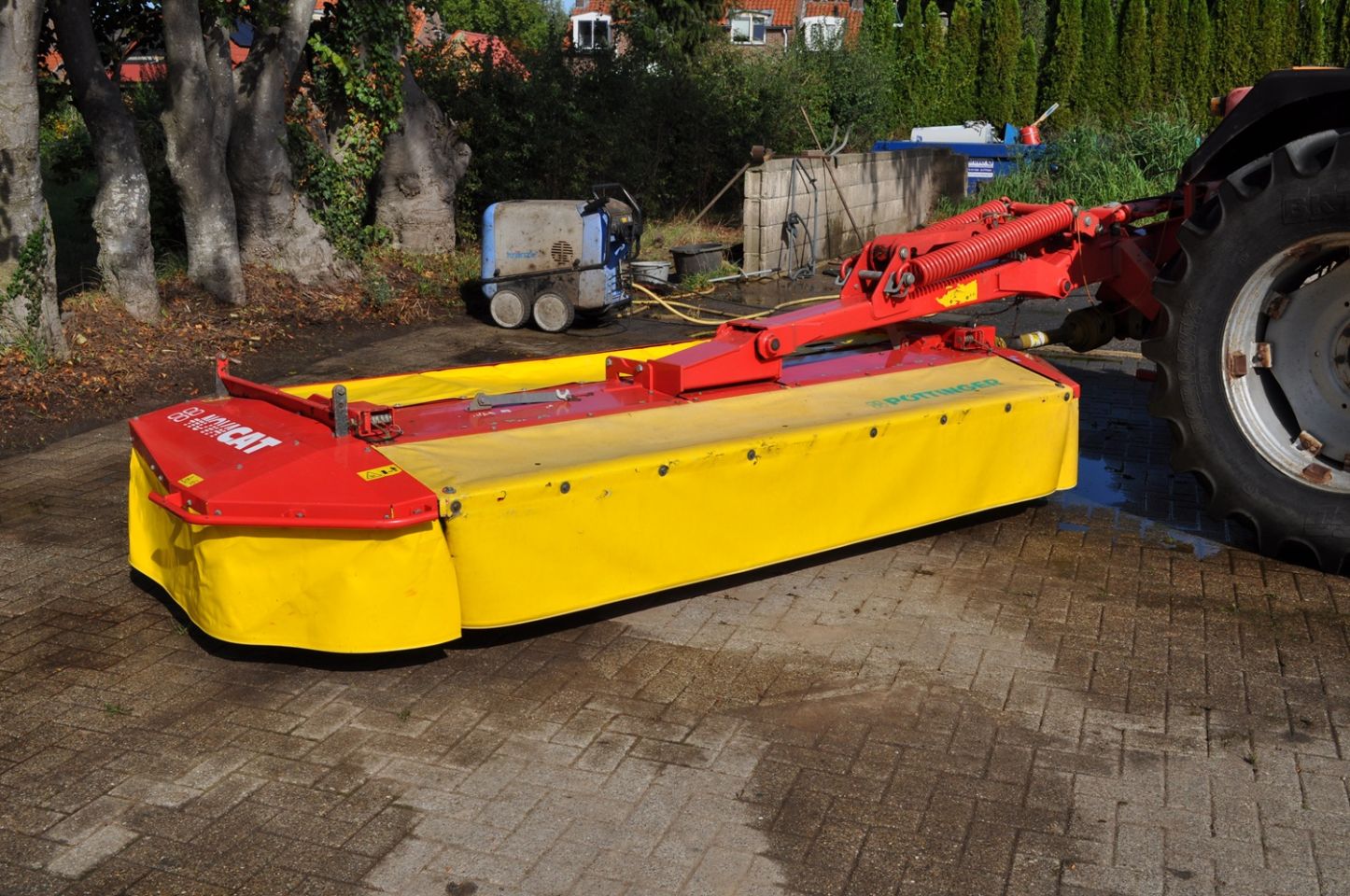Pottinger schijvenmaaier met kneuzer