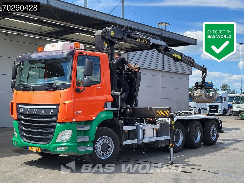 Ginaf GINAF X6 4336CHFE 8X6 NL-Truck 8x6 Tajfun L170 Z3 Crane + VDL S-25-6200 containersystem Lift+Steering axle