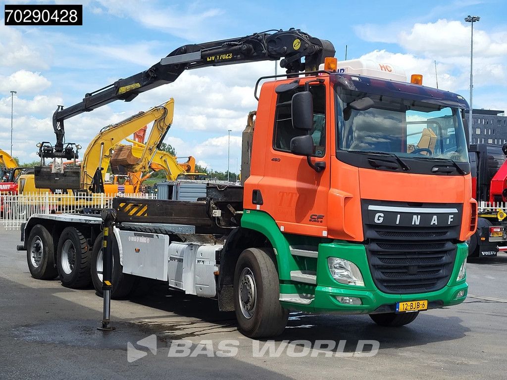 Ginaf GINAF X6 4336CHFE 8X6 NL-Truck 8x6 Tajfun L170 Z3 Crane + VDL S-25-6200 containersystem Lift+Steering axle
