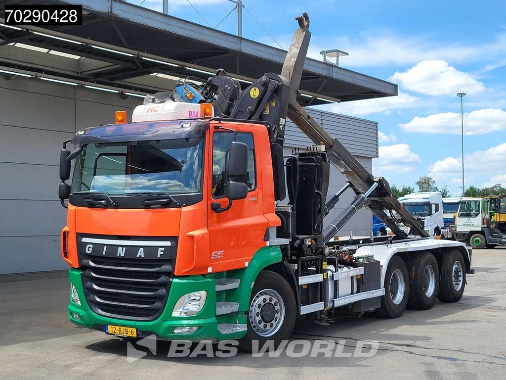Ginaf GINAF X6 4336CHFE 8X6 NL-Truck 8x6 Tajfun L170 Z3 Crane + VDL S-25-6200 containersystem Lift+Steering axle