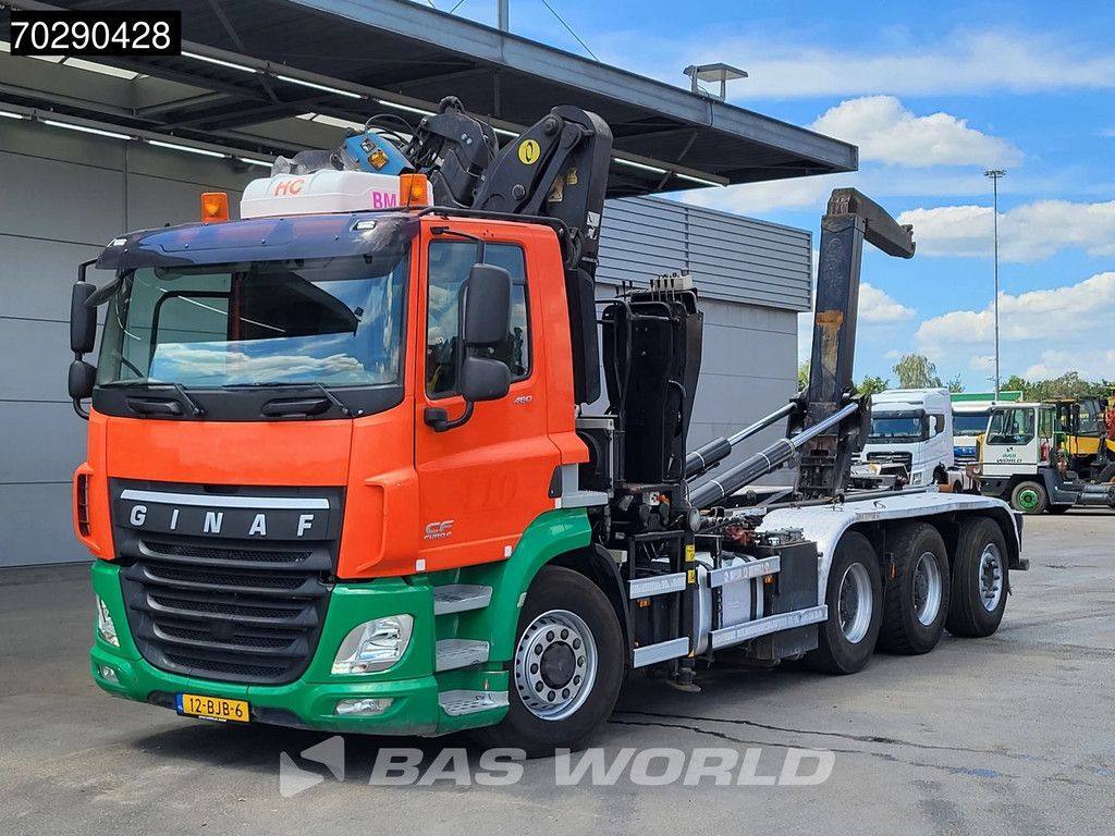 Ginaf GINAF X6 4336CHFE 8X6 NL-Truck 8x6 Tajfun L170 Z3 Crane + VDL S-25-6200 containersystem Lift+Steering axle