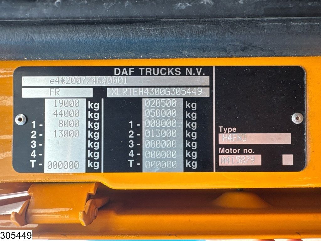 DAF XF 480 EURO 6d, Standairco, ACC
