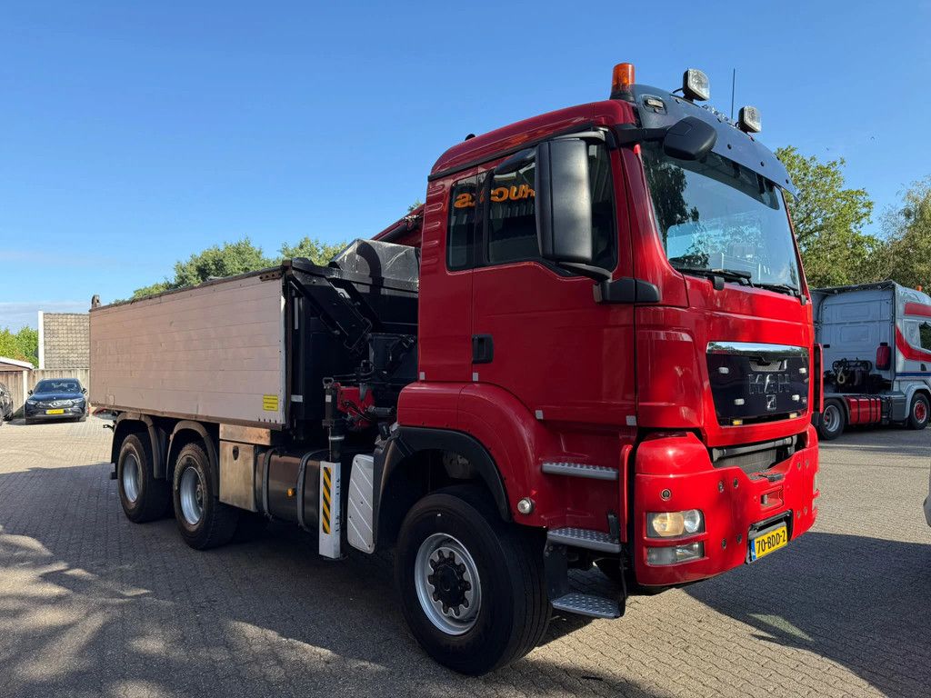 MAN TGS 33.440 6X6 HMF Kraan AHK 3 Zijdige Kipper AS-3 Stuuras NL Truck APK/TUV 16-02-2027