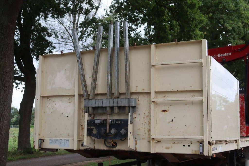 Pritschenauflieger, Boden 48.000 kg, Baujahr 2007, mit Ladekran