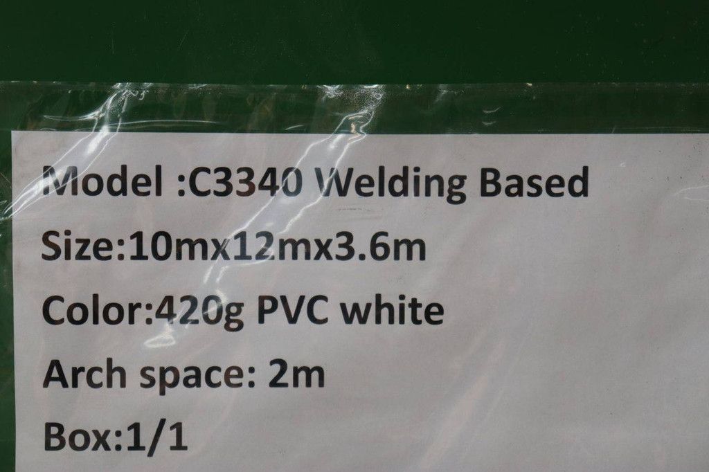 Storage Tent C3340 Welding Based 10x12x3.6m in the crate New