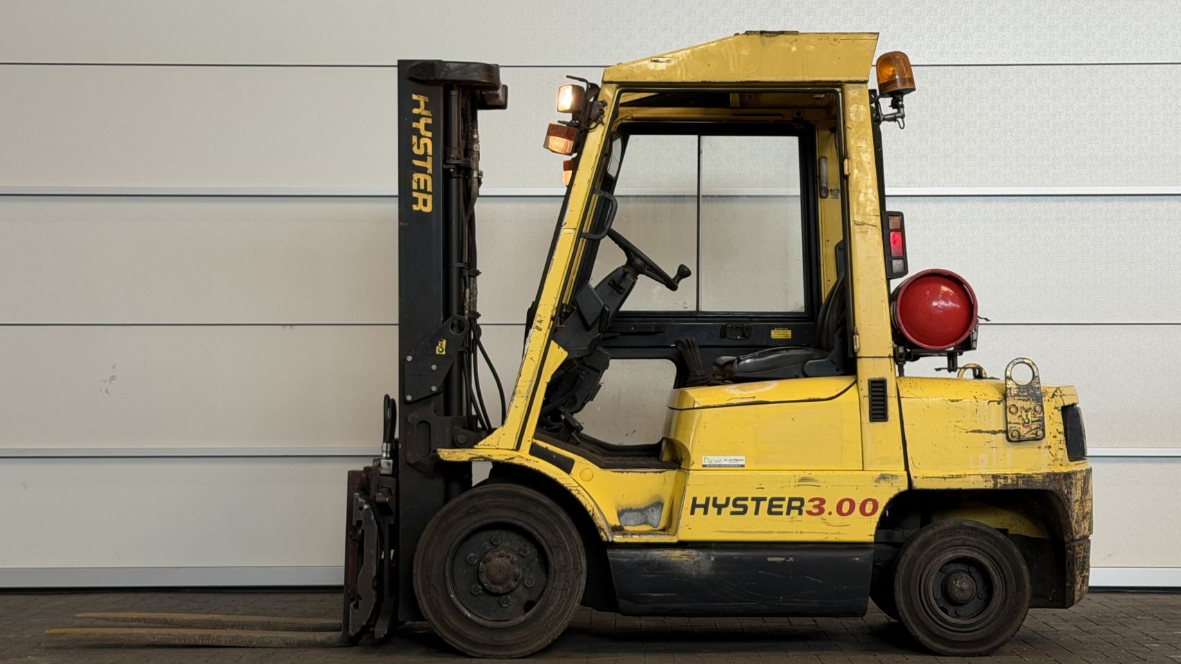 LPG heftruck Hyster H3.00XM, Triplex, Vorkversteller - Sideshift