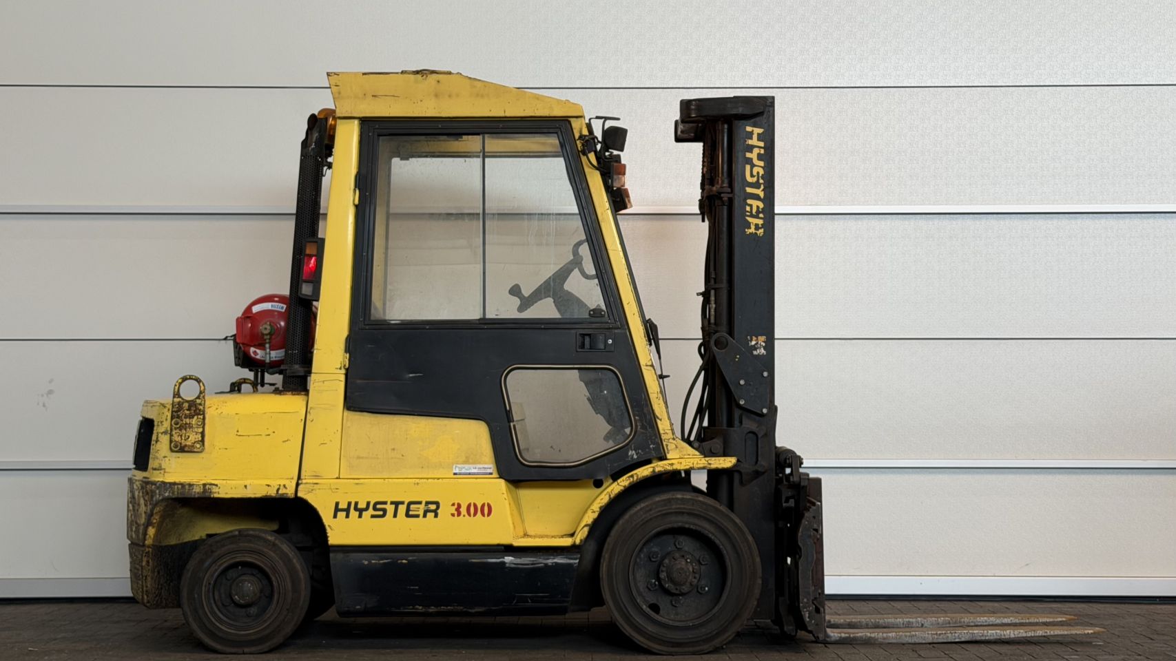 LPG heftruck Hyster H3.00XM, Triplex, Vorkversteller - Sideshift